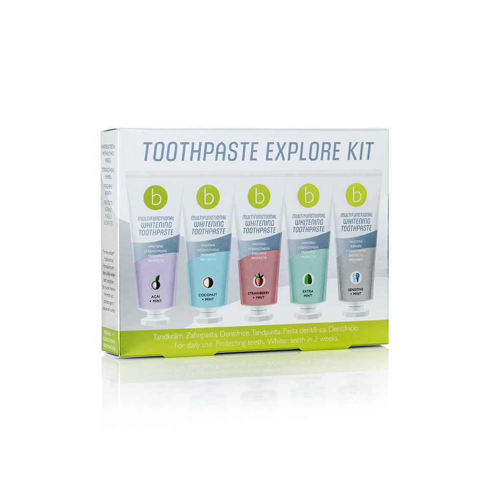 Sonic Toothbrush White + Toothpaste Flavour Explore Kit | Beconfident Side Right